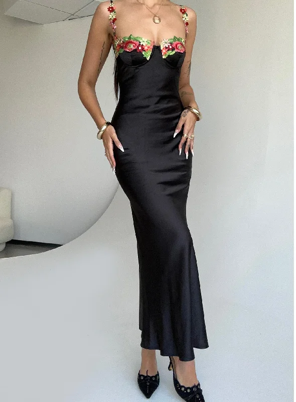 Kenzie Maxi Dress Black Bold Women's Statement