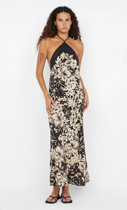 ASTALA MIDI DRESS - ILIA FLORAL Edgy Women's Punk