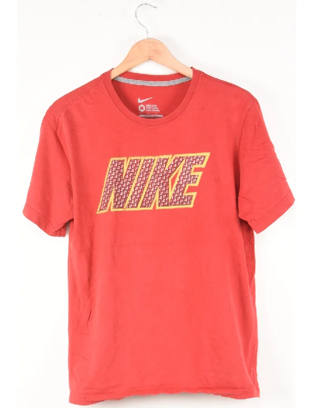 Nike Printed Red T-shirt - M