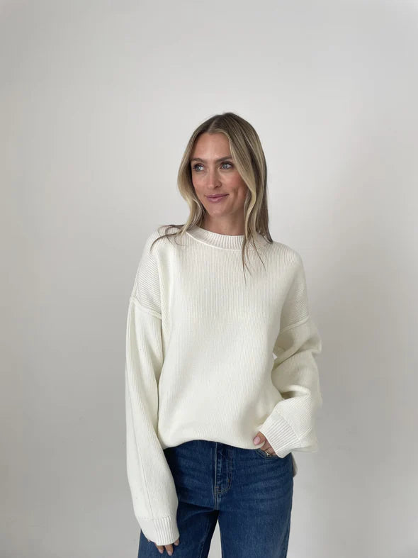 Winter White Aspen Sweater Tough Women's Military - inspired