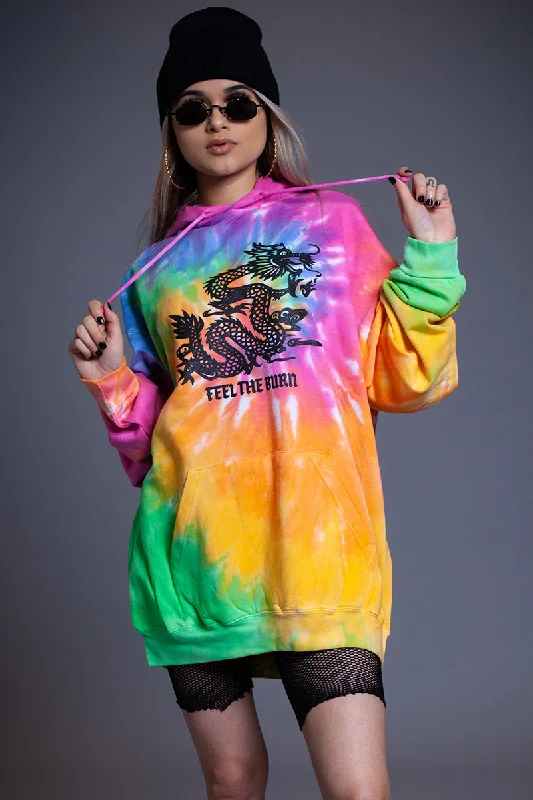 扎染 FTB 连帽衫 Classic Women's Pin - striped