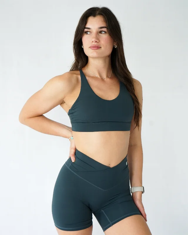 Impact Beyond Sports Bra - Emerald Earthy Women's Hemp - based
