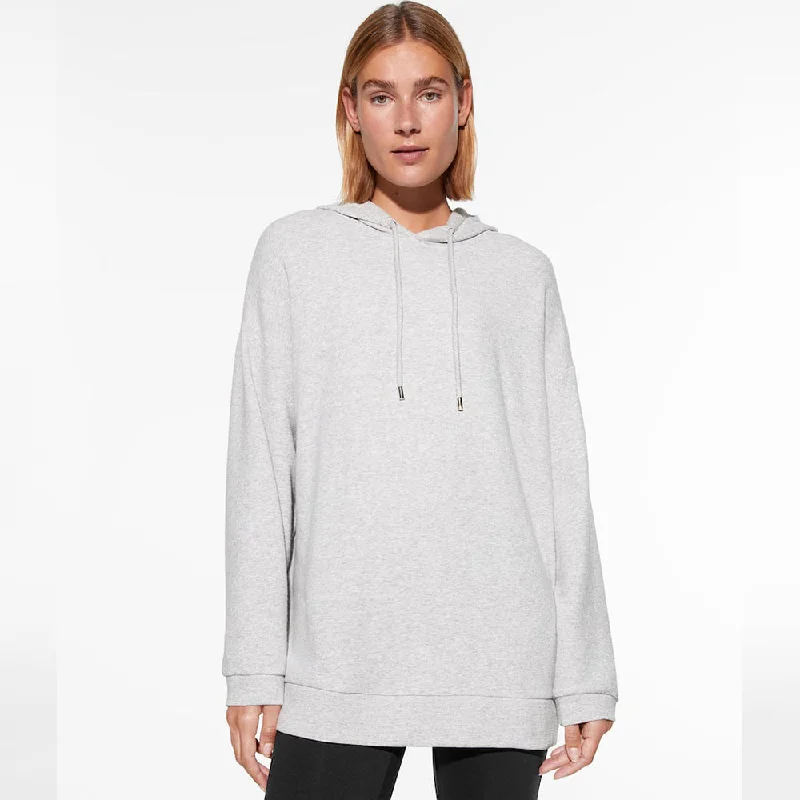 OS Textured Off White Fleece Hoodie 12176 Casual Women's Japanese 