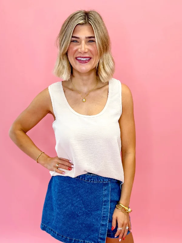 Effortless Vibes Tank - Nude French
