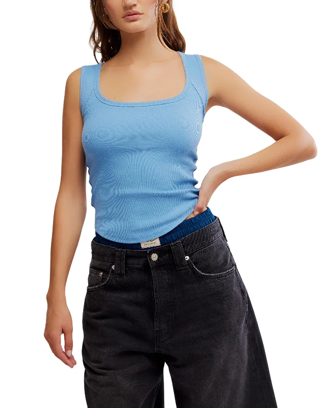 Hummingbird Tee in Allure Blue Country