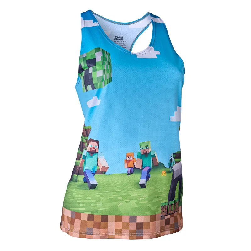 Women's Vapor Lite Interval Singlet - Blocks on Blocks French
