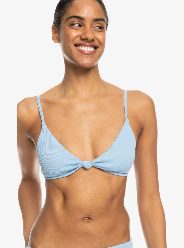 Roxy Love The Surf Knot Bikini Top - Bel Air Blue Compression