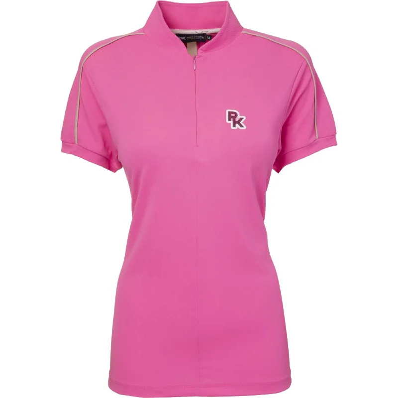 PK Polo Performance Piqué Royal Fluo Pink Monochromatic Office Style