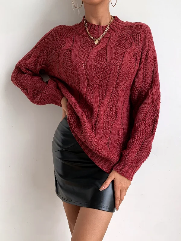 Casual Plain Long Sleeve Round Neck Regular Women Sweater Athletic Women's 