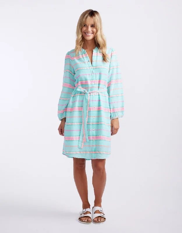 Balmy Nights Dress - Mint/Neon Modern Women's 