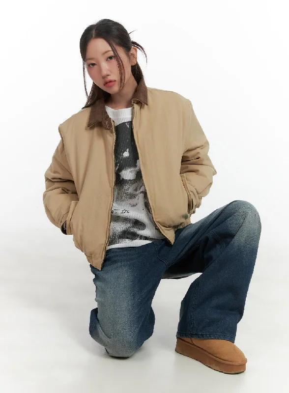 Collared Zipper Jacket CO417 Country
