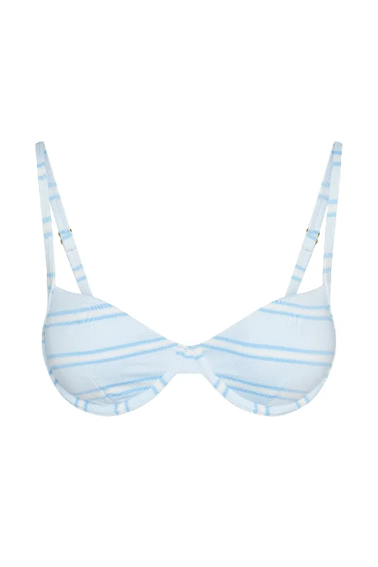 Capri Top - Ice Stripe Casual Women's Loose - fitting