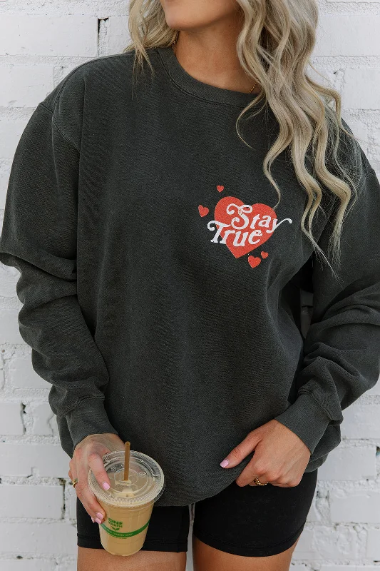 Stay True to Your Heart Sweatshirt Relaxed Women's Beachy