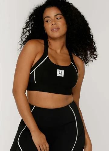 Lorna Jane Aero Max Support Sports Bra - Black Practical Women's Quick - dry