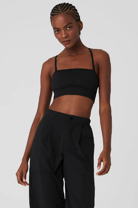 Seamless Open Air Bandeau Bra - Black Dynamic Women's Moto