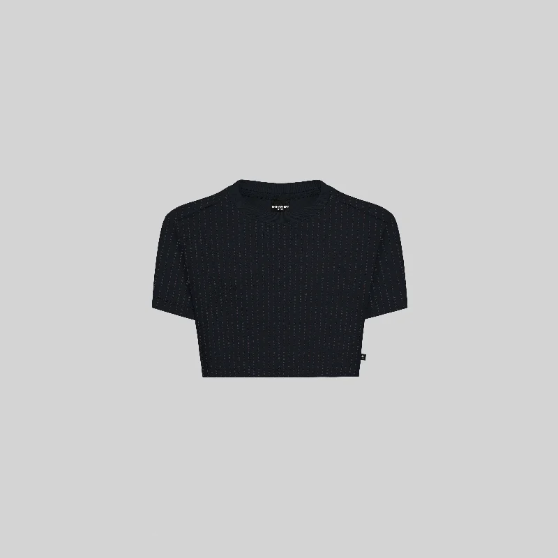 PONTIAC CROP TOP BLACK Edgy Women's Punk