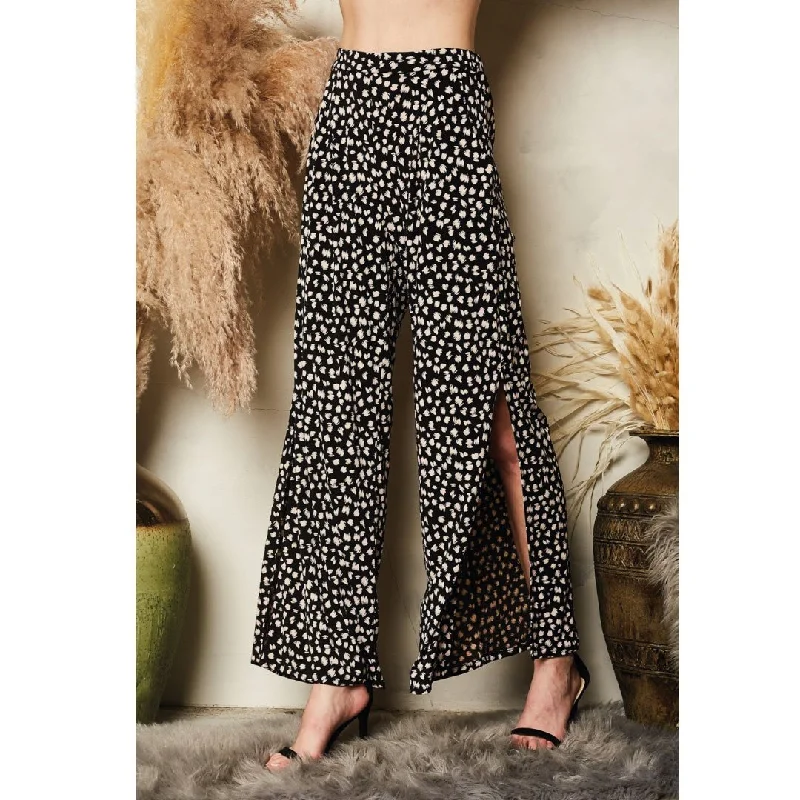 ClaudiaG Brushed Dot Pants Minimalist Women's Casual