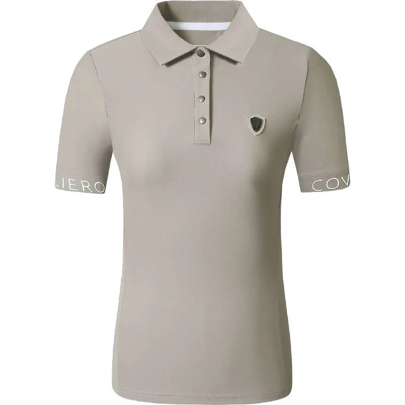 Covalliero Polo SS25 Beige Compression