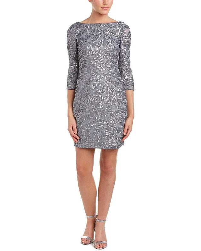 Aidan Mattox - Beaded Bateau Neck Dress 151A11810 Hip Women's Urban