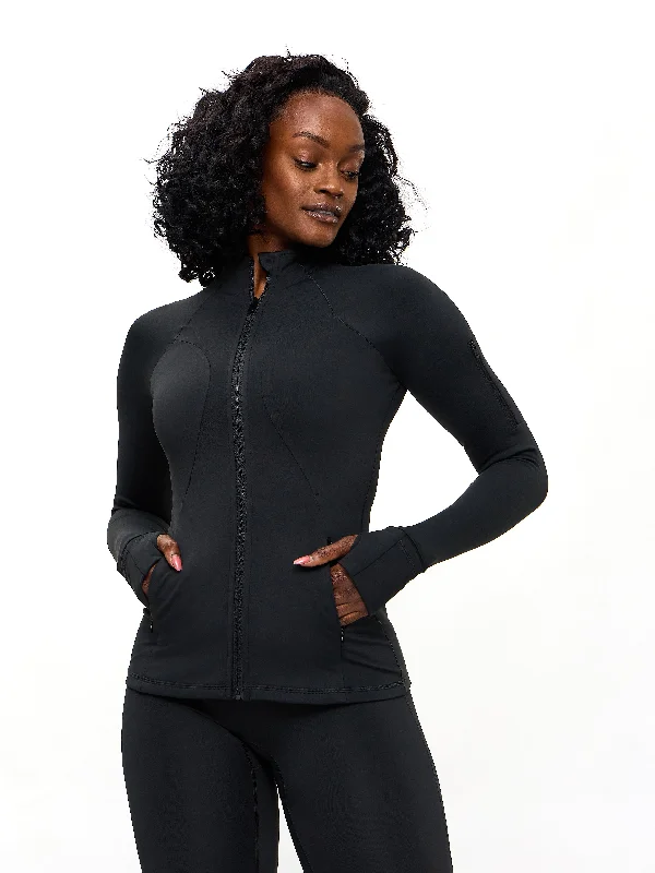 Colorado Zip Jacket - Onyx Black Hip Women's Retro