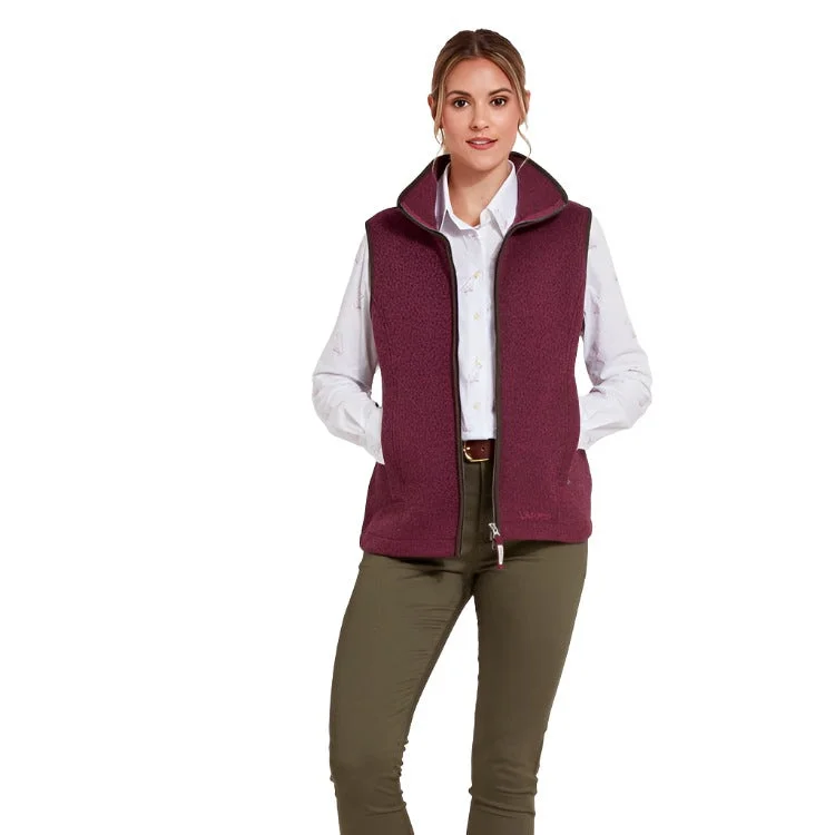 Schoffel Ladies Ashton Gilet - Mulberry Relaxed Women's 
