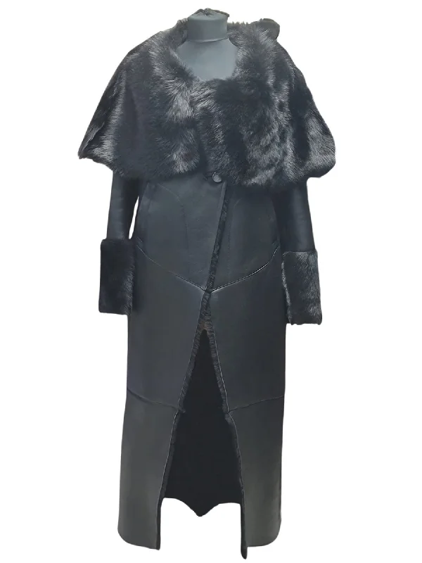 Aria’s Toscana Shearling Sheepskin Coat Sharp Women's Italian
