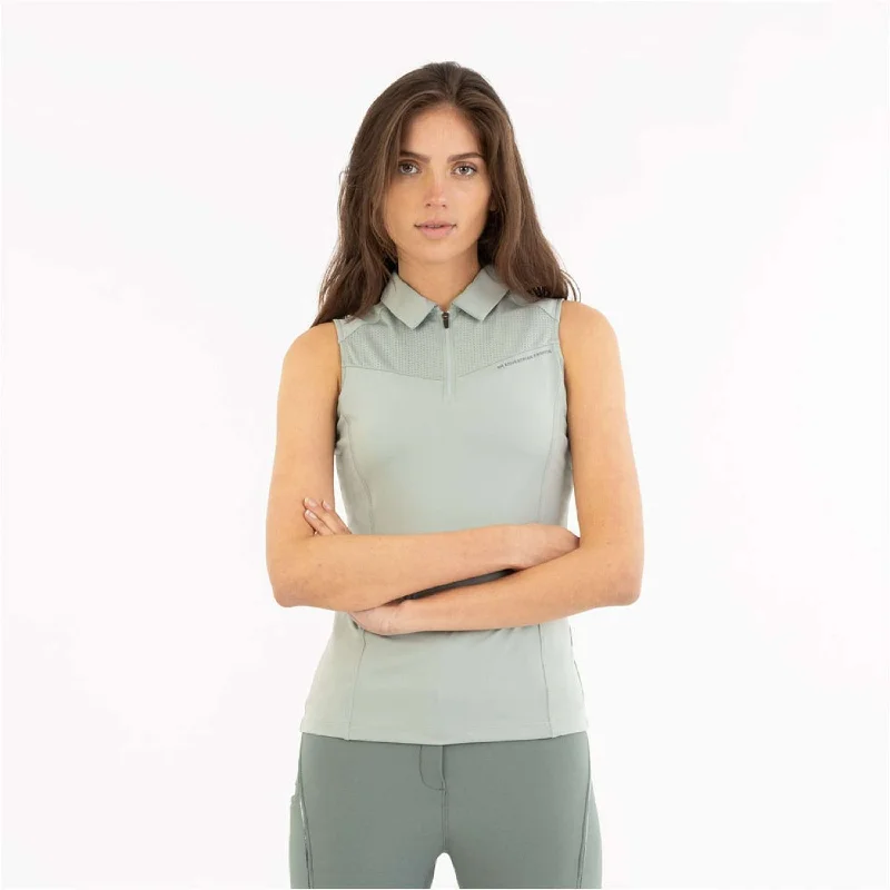 BR Polo Isa Sans Manche Slate Gris Feminine Women's Soft 