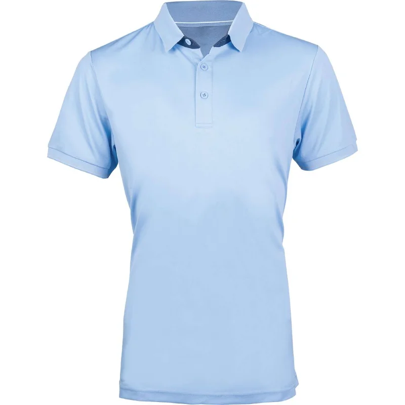 HKM Polo Classico Hommes Bleu clair Polished Women's Silk