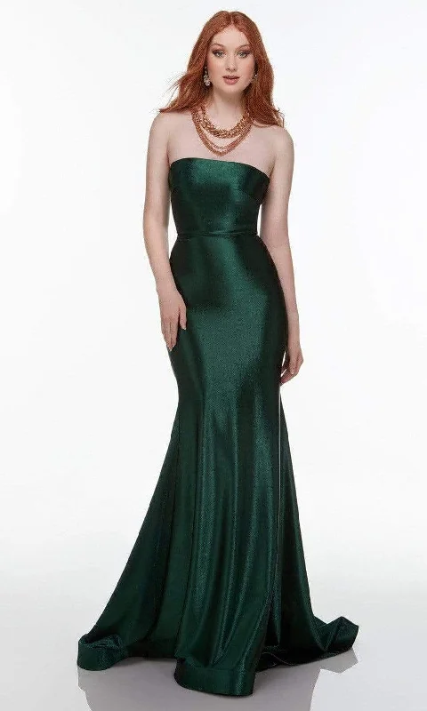 Alyce Paris - 61176 Strapless Satin Mermaid Dress Youthful Women's Pop