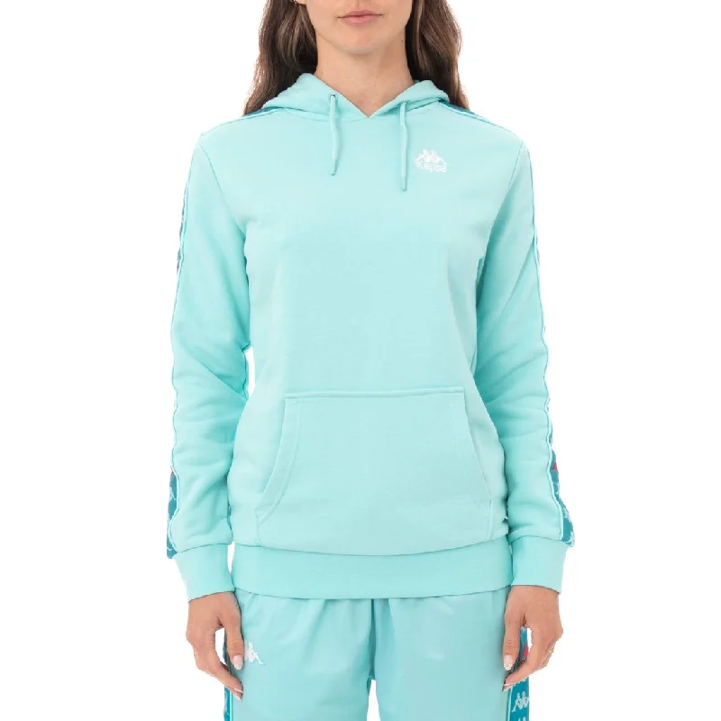 KAPPA WOMENS 222 BANDA BUDY 3 HOODIE - PEACOCK