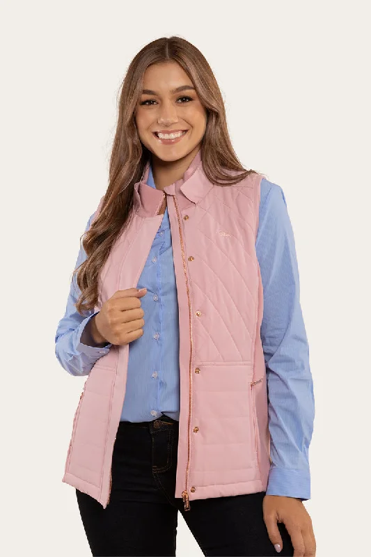 Toorak Womens Quilted Vest - Rosey Sporty Women's Athleisure 