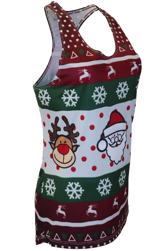 Women's Competitor Lite Interval Singlet - Ugly Sweater Monochromatic Office Style