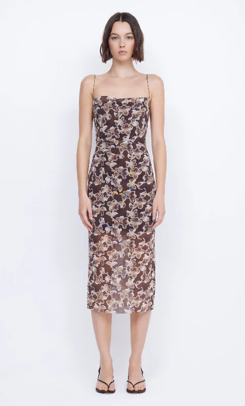 HERLANI SINGLET MIDI DRESS - HIBISCUS CHOC Scandinavian