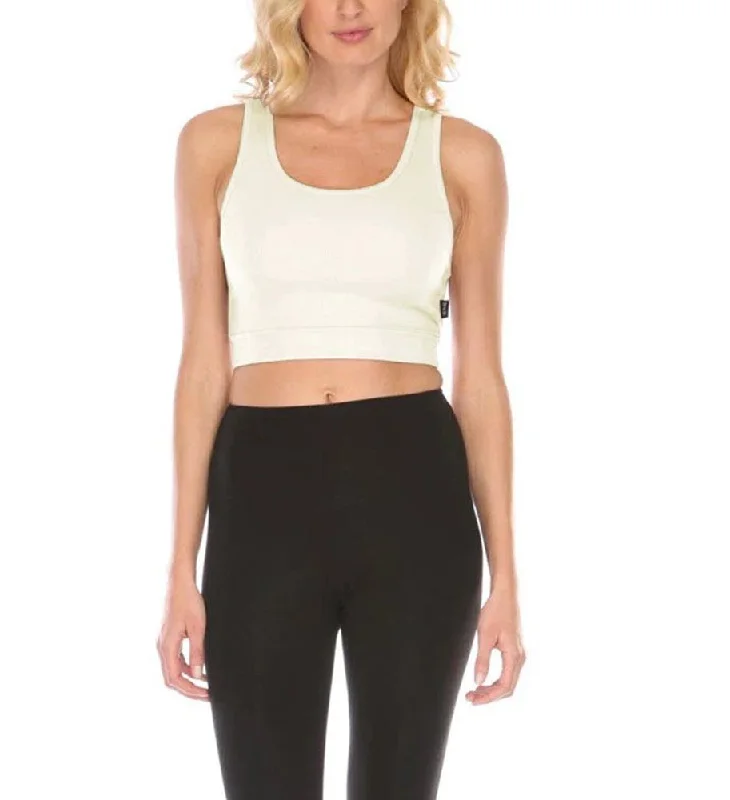 PJ Harlow Bra:30 Sporty Racer Eggnog Wireless Bralette Bra Street