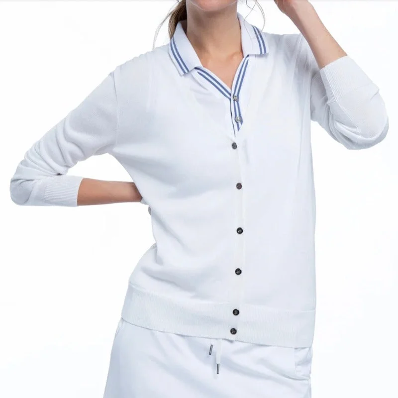 InPhorm Cardigan/Sweater - White Relaxed Women's Beachy
