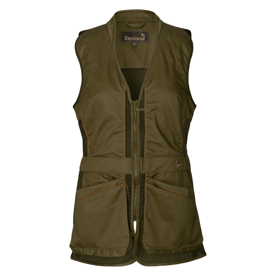 Seeland Skeet II Lady Waistcoat - Duffel Green Artistic Women's Hand - painted