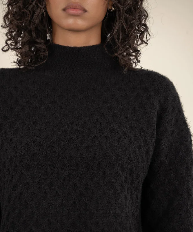 Adah Black Sweater Stylish Women's Neon