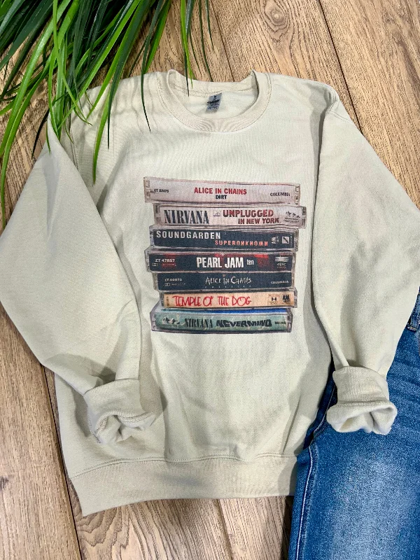 90s Cassette Crewneck- Online Exclusive Refined Women's Hand - crafted