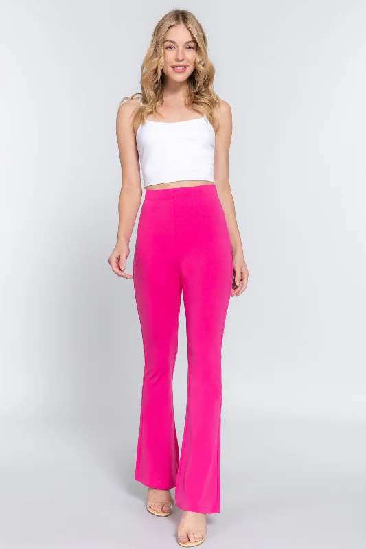 Waist Elastic Slim Flare Yoga Pants Cool Women's Skate