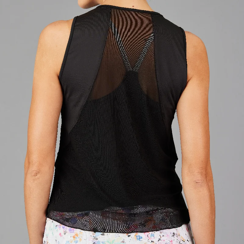 Amethyst Sleeveless Top (black)