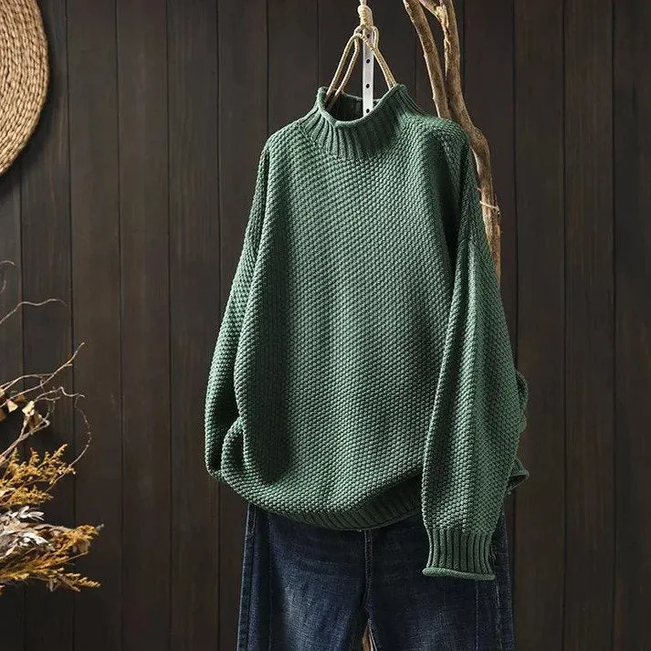 ELERI™ | KNITTED TURTLENECK Dapper Women's Bow - adorned