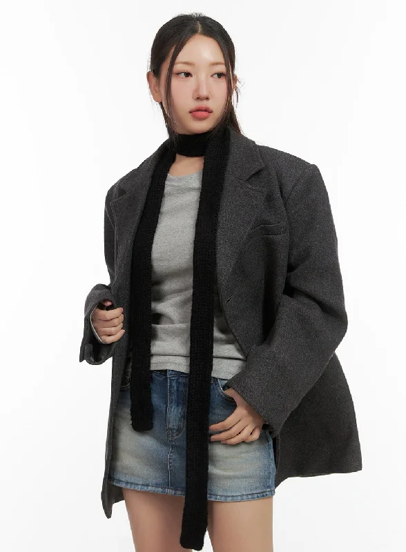 Cozy Chic Oversize Blazer CO417 Casual Women's Japanese 