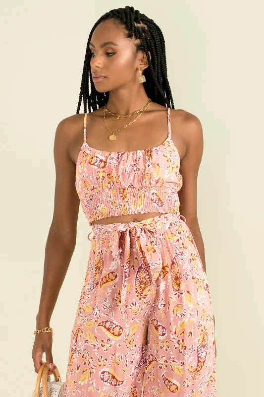 Byron Top / Pink Luxurious Women's High -  end
