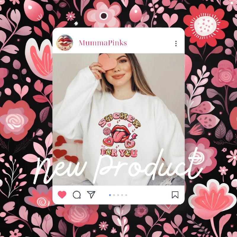 Valentine's Day Sweatshirt Bold Women's Statement