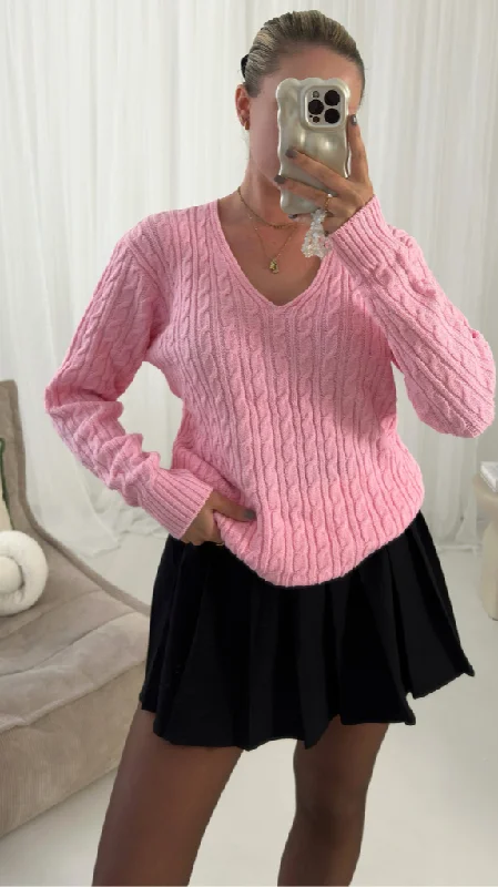 Vera V Neck Long Sleeved  Ribbed Jumper Top Bold Women's Animal Print