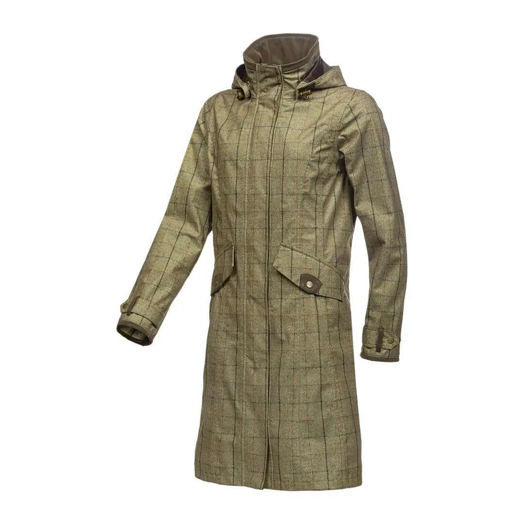 Baleno Twyford Ladies Printed Tweed Coat Cool Women's Distressed