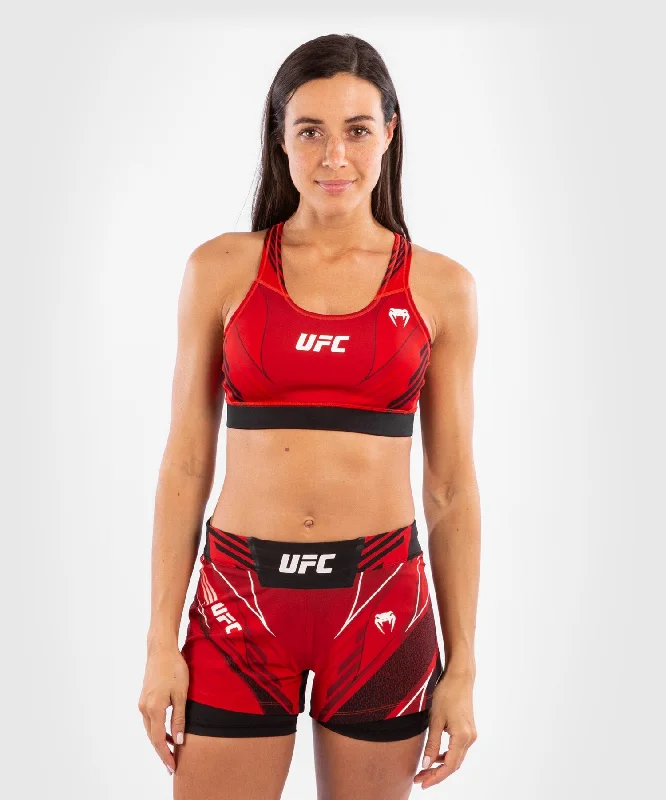 UFC Venum Authentic Fight Night Women's Sport Bra - Red Traditional Women's Wool