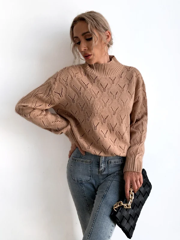Casual Plain Long Sleeve Stand Collar Regular Women Sweater Practical Women's Quick - dry Casual Plain Long Sleeve Stand Collar Regular Women Sweater Practical Women's Quick - dry