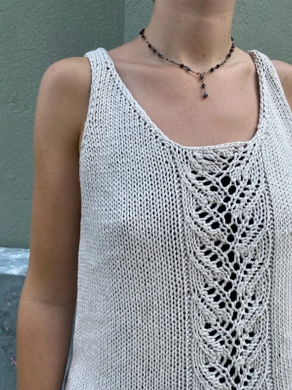 Rēsu summertop by Önling, knitting pattern Refined Women's Hand - crafted