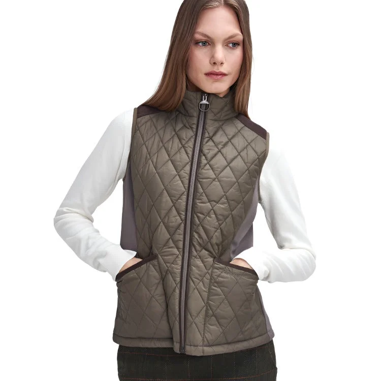 Barbour Ladies Highfield Gilet - Winter Moss/Classic Street